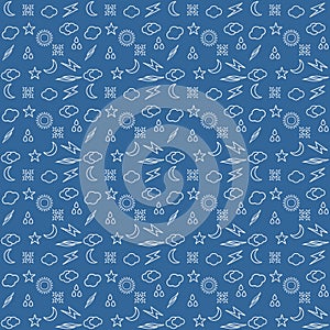 Pattern thing on sky blue background vector