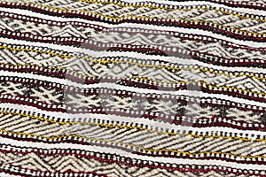 Pattern of a traditional handmade Moroccan Berber carpet.