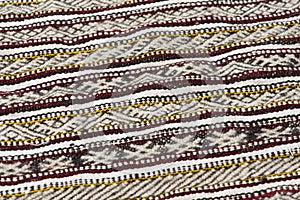 Pattern of a traditional handmade Moroccan Berber carpet.
