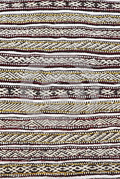 Pattern of a traditional Moroccan Berber carpet.