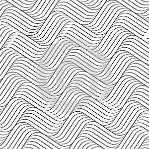 Pattern twisty waves lines seamless. Vector lines. Waves colorful background