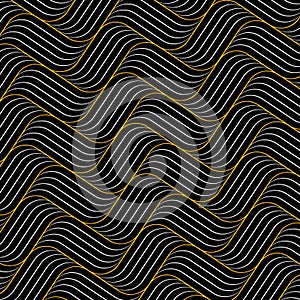 Pattern twisty waves lines seamless. Vector lines. Waves colorful background