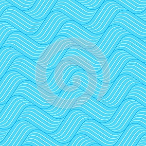 Pattern twisty waves lines seamless. Vector lines. Waves colorful background