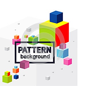 Pattern vector geometric background with place for text.