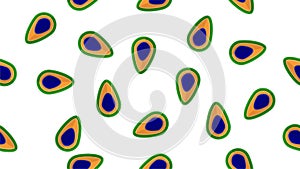 Pattern of vector Illustration with the colors of peacock in Ind
