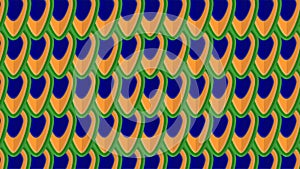 Pattern of vector Illustration with the colors of peacock in Ind