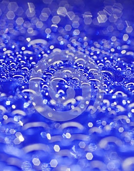 Pattern of water droplets condensate on aluminium can