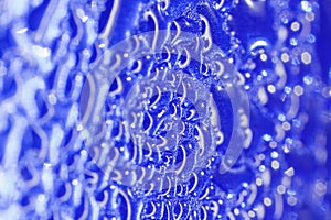 Pattern of water droplets condensate on aluminium can