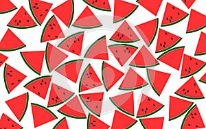 Pattern of watermelon slices
