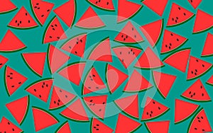 Pattern of watermelon slices