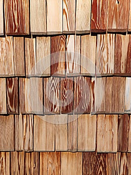 Pattern of weathered wood cladding