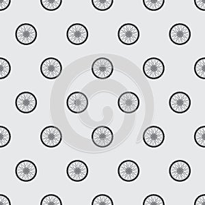 Pattern of the wheels of a motorcycle