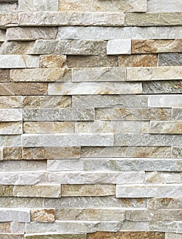 Marble wall, Pattern of White Modern stone Brick Wall Surfaced
