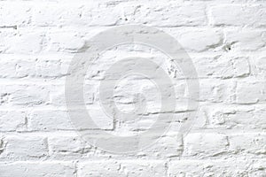 Pattern of white painted brick wall
