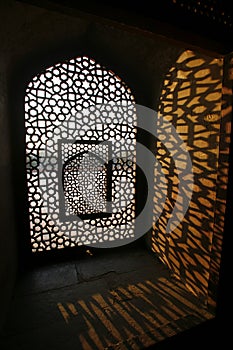 Pattern window at Humayun Tomb, Delhi