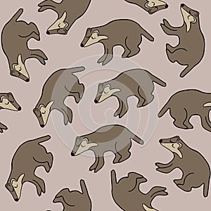 Pattern with wolverines.