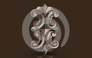 The pattern for the wording, logo, emblem,business,talisman,prediction,future,3d models,inspiration, decoration, work, ornament, r