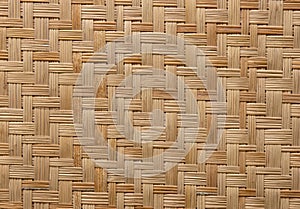 Pattern of woven bamboo texture