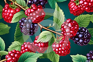patterned backgroundusing a repeating pattern behind the berries