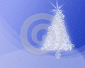 Patterned Christmas background Xmas tree design