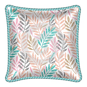 Patterned decorative pillow cushion