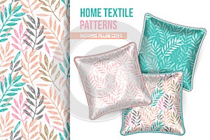 Patterned decorative pillows cushions