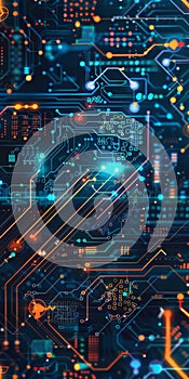 Patterned layout for cybersecurity posters.