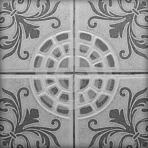 Patterned marble floor for construction.