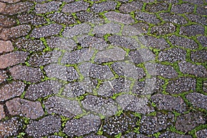 Patterned paving bricks in Minas Gerais