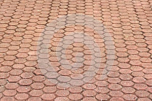 Patterned paving tiles floor background