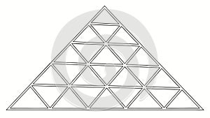 Patterned Triangular Grid, Abstract Geometric Design, vector design Generative AI