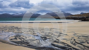 Patterns on the beach at Luskentyre