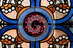 Patterns in Church Stained Glass Window