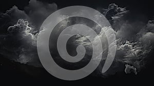 patterns cloud on black