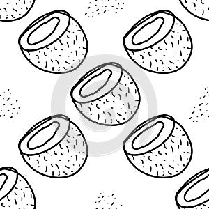 Patterns Coconut. Seamless background vector
