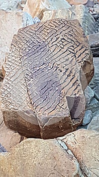 Patterns on Exposed Eroded Rock