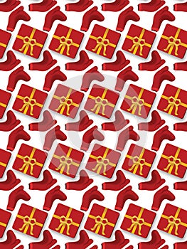 Patterns Happy Boxing Day , Backgroud Vector Gift Merry Chrismas