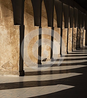 Patterns of light and shadow in Souq Wakra - Middle East - Doha - Qatar photo