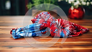 patterns red blue tie dye