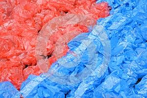 Patterns of used plastic bags