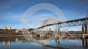 Pattullo Bridge and Railroad Track, New Westminster