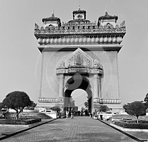 Patuxai literally meaning Victory Gate or Gate of Triumph