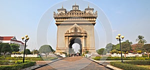 Patuxai literally meaning Victory Gate or Gate of Triumph