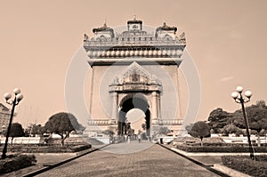 Patuxai literally meaning Victory Gate or Gate of Triumph