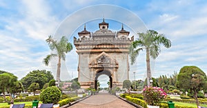 Patuxai literally meaning Victory Gate in Vientiane photo