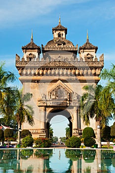 Patuxai Monument, Vientiane, Laos.