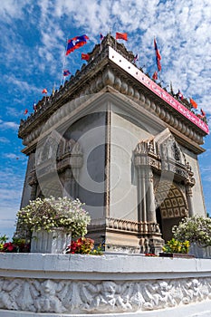 Patuxai victory monument in Vientian.