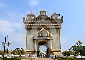 Patuxay Monument of Vientiane, Laos