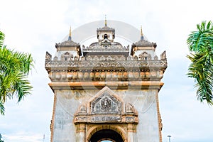 Patuxay Monument in Vientiane, Laos.