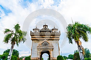 Patuxay Monument in Vientiane, Laos.